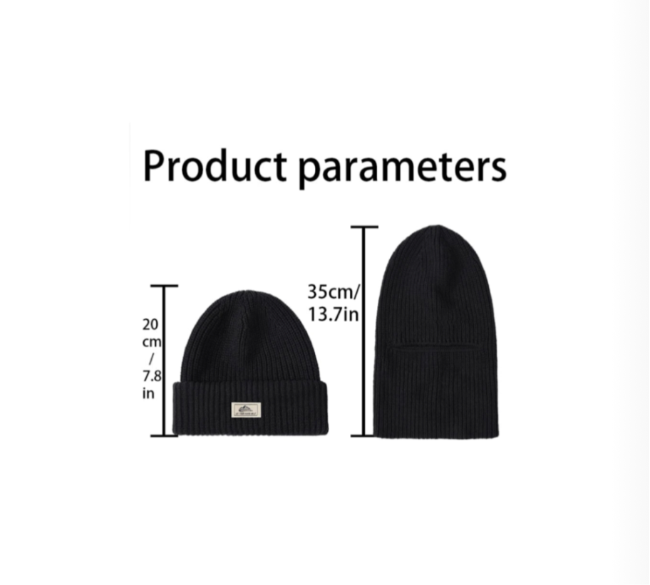 Balaclava Beanies 2 in 1