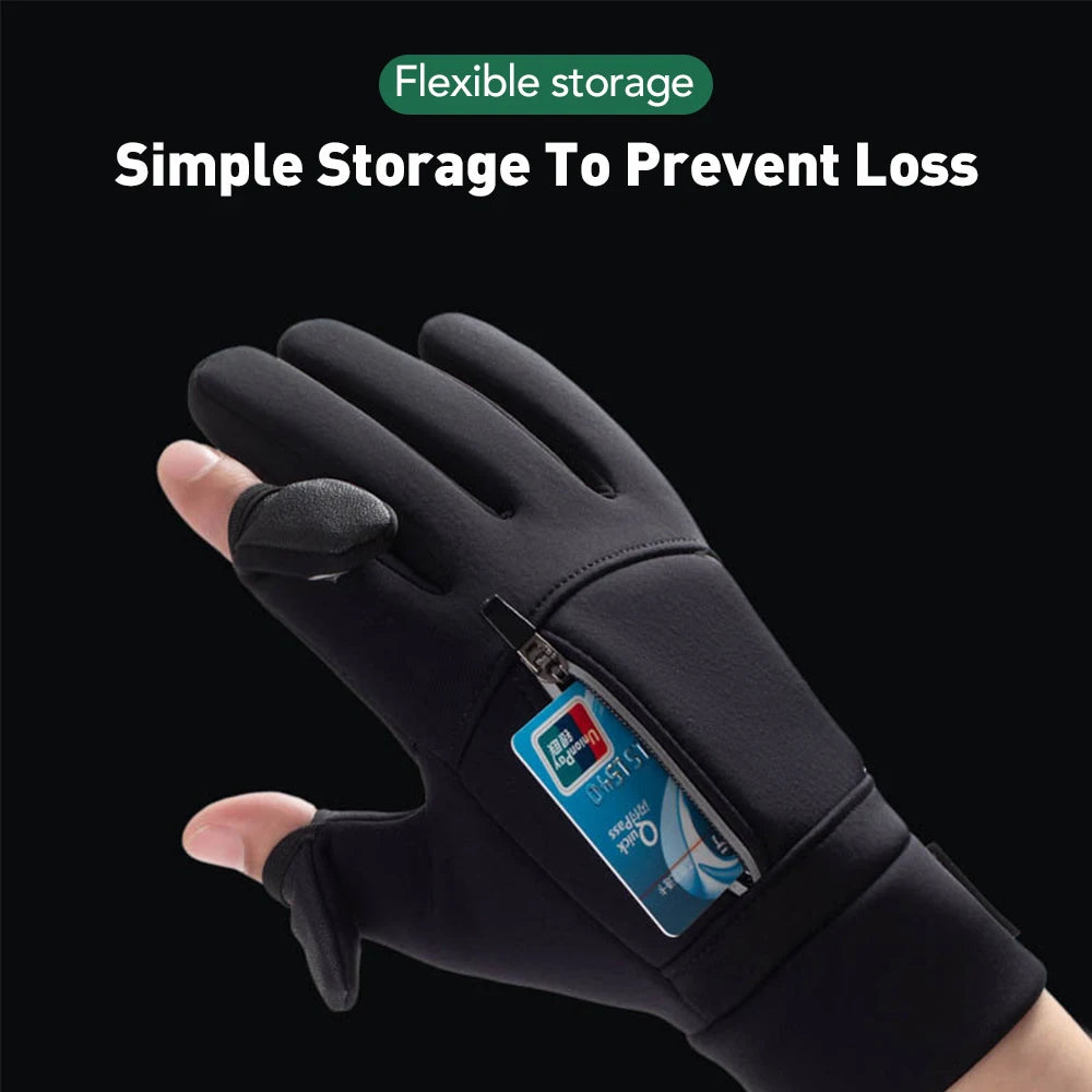 Waterproof Finger Flip Gloves